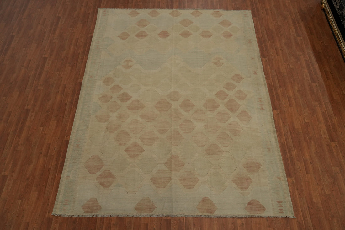 Trellis Wool Design Kilim Large Area Rug 9x12