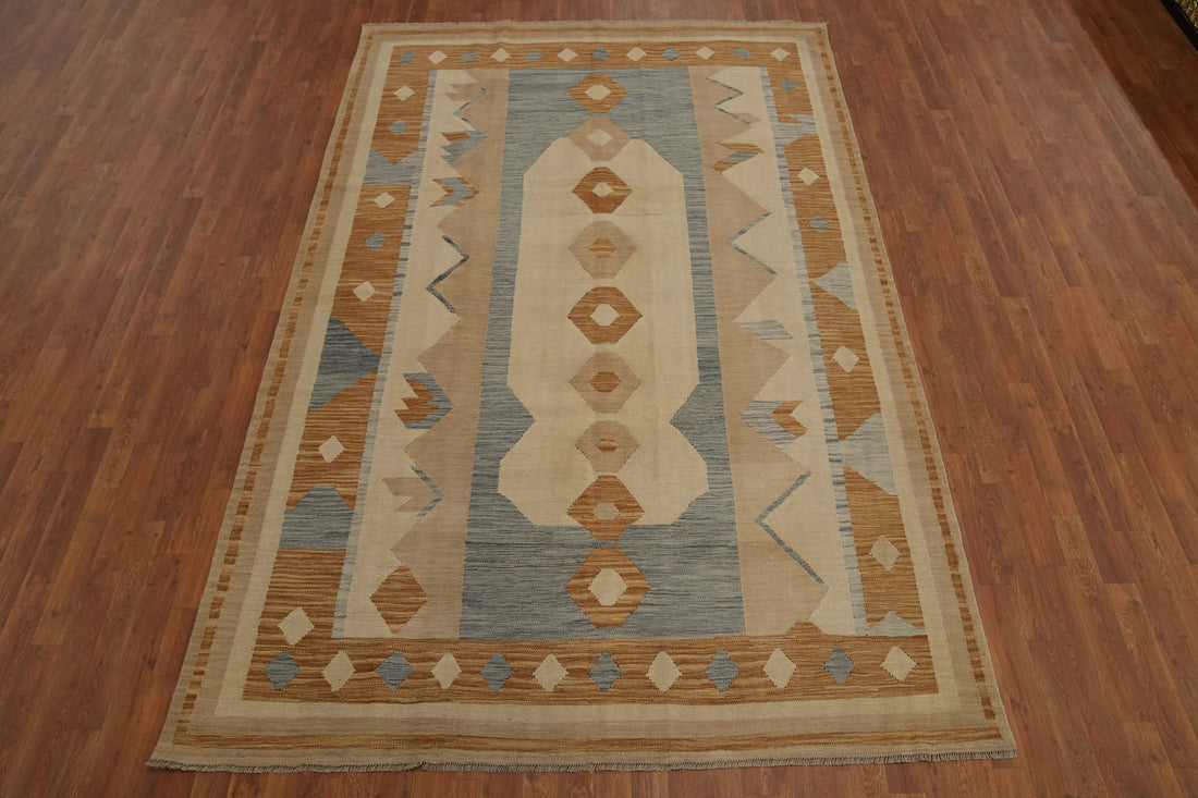 Geometric Kilim Living Room Area Rug 7x10