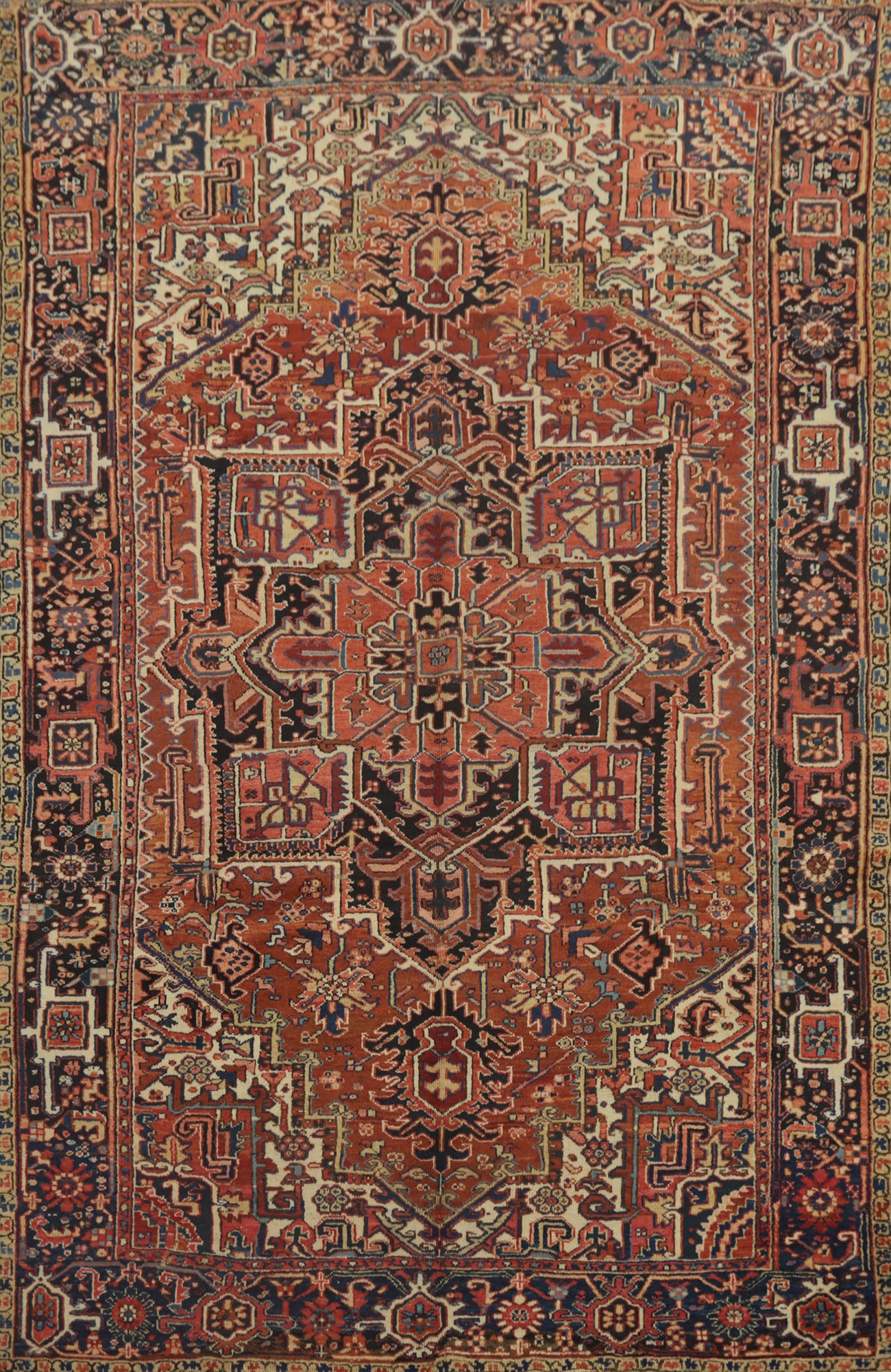 Vegetable Dye Heriz Persian Area Rug 7x10