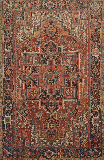 Vegetable Dye Heriz Persian Area Rug 7x10