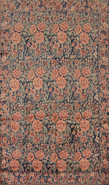 Vegetable Dye Floral Senneh Persian Area Rug 7x10