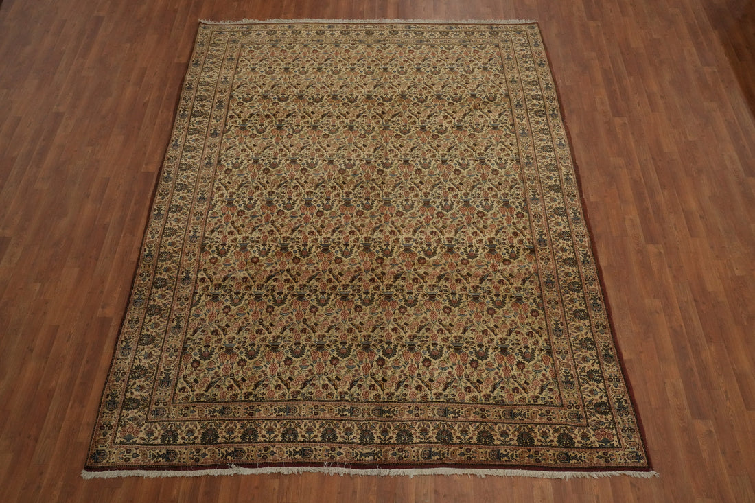 Vegetable Dye Animals Qum Persian Area Rug 8x11