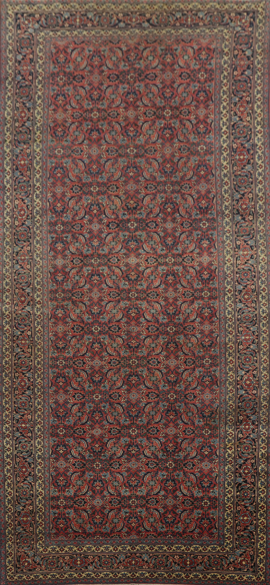 Vegetable Dye Tabriz Persian Large Rug 6x15