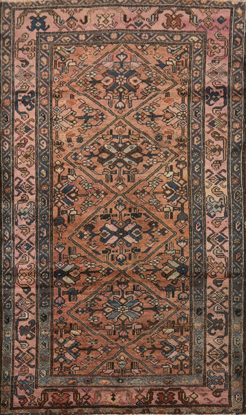 Antique Geometric Malayer Persian Rug 3x5