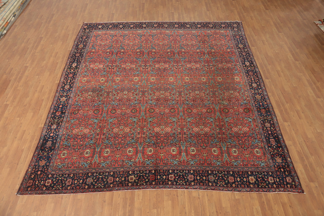 Pre-1900 Vegetable Dye Malayer Persian Large Rug 11x13