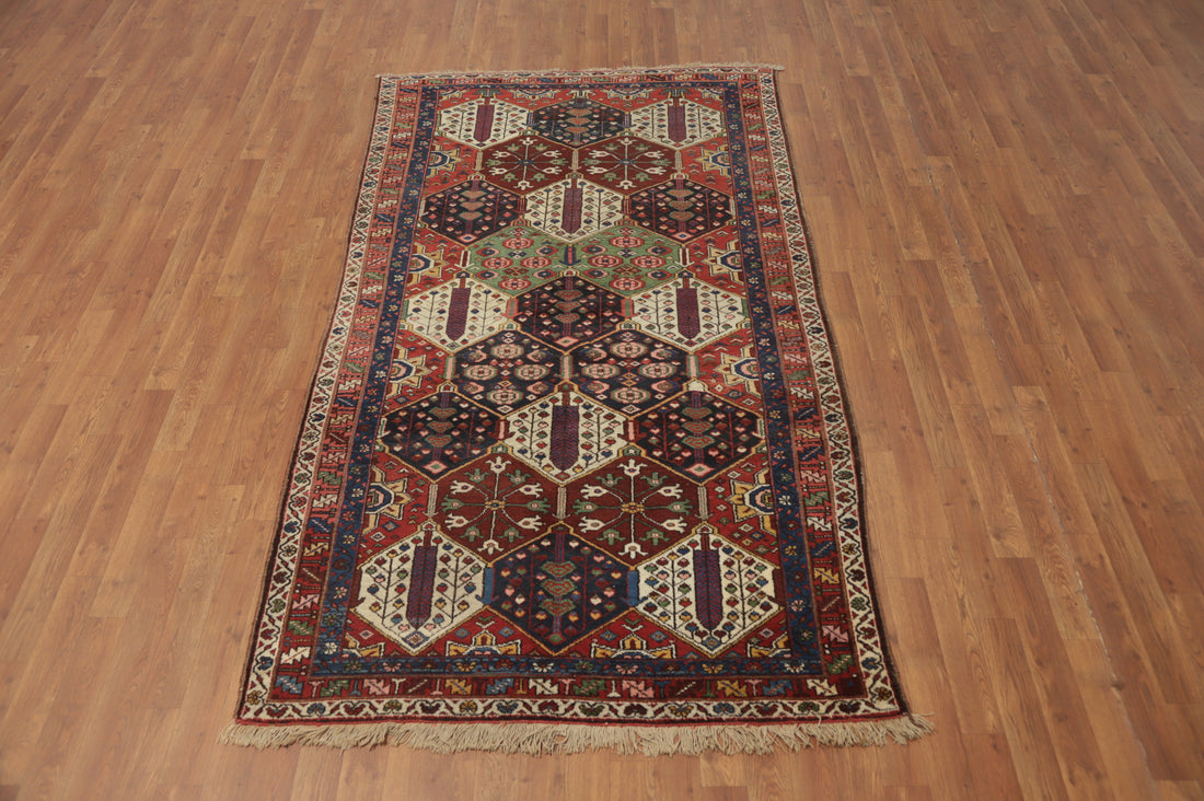Vegetable Dye Bakhtiari Persian Rug 4x8