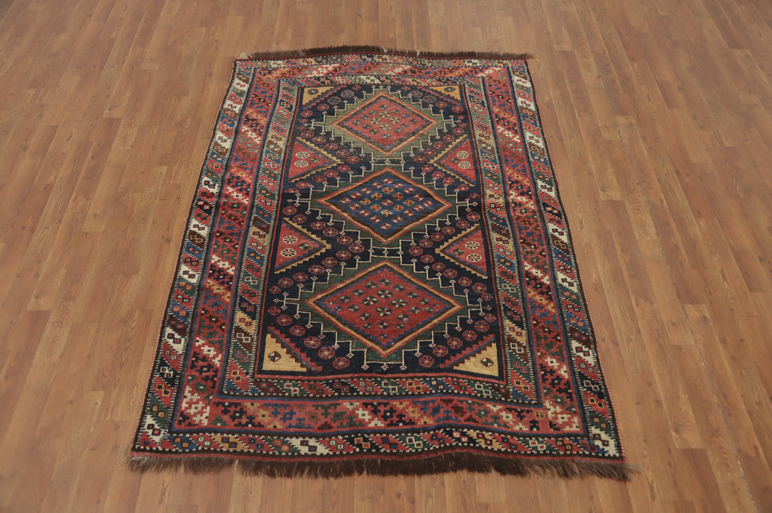 Vegetable Dye Qashqai Persian Rug 5x7