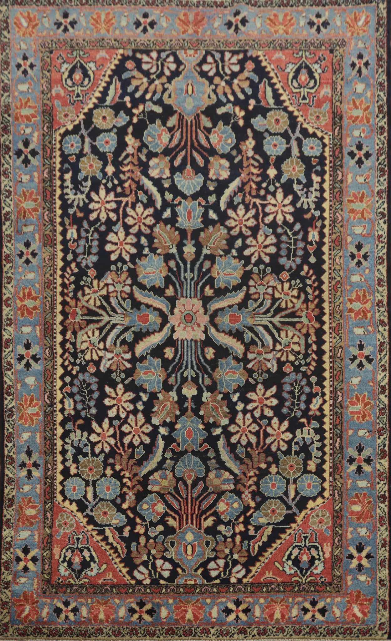 Vegetable Dye Floral Lilian Persian Rug 4x7