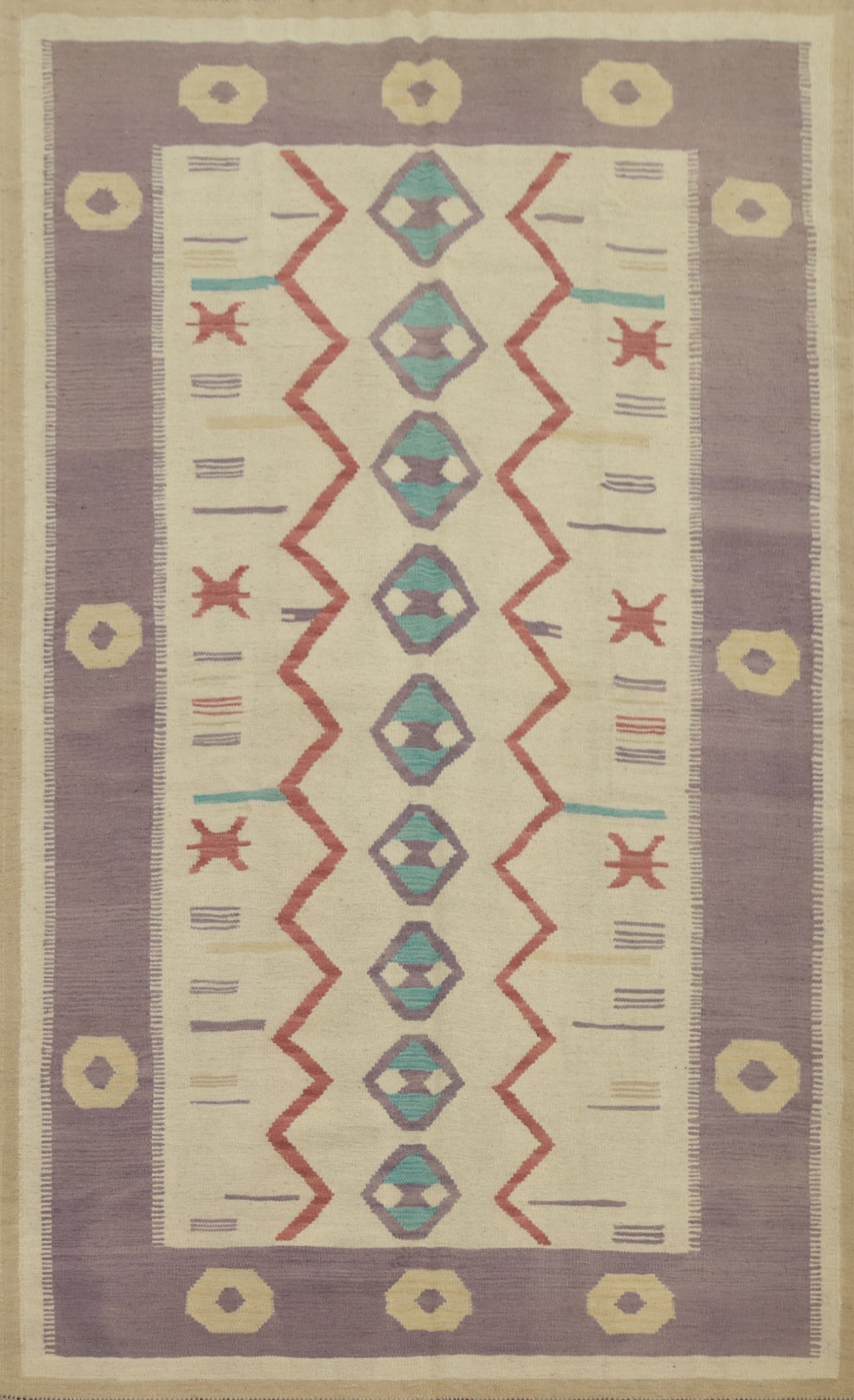Southwestern Charm Stylish Kilim Area Rug 5x8 with Unique Patterns