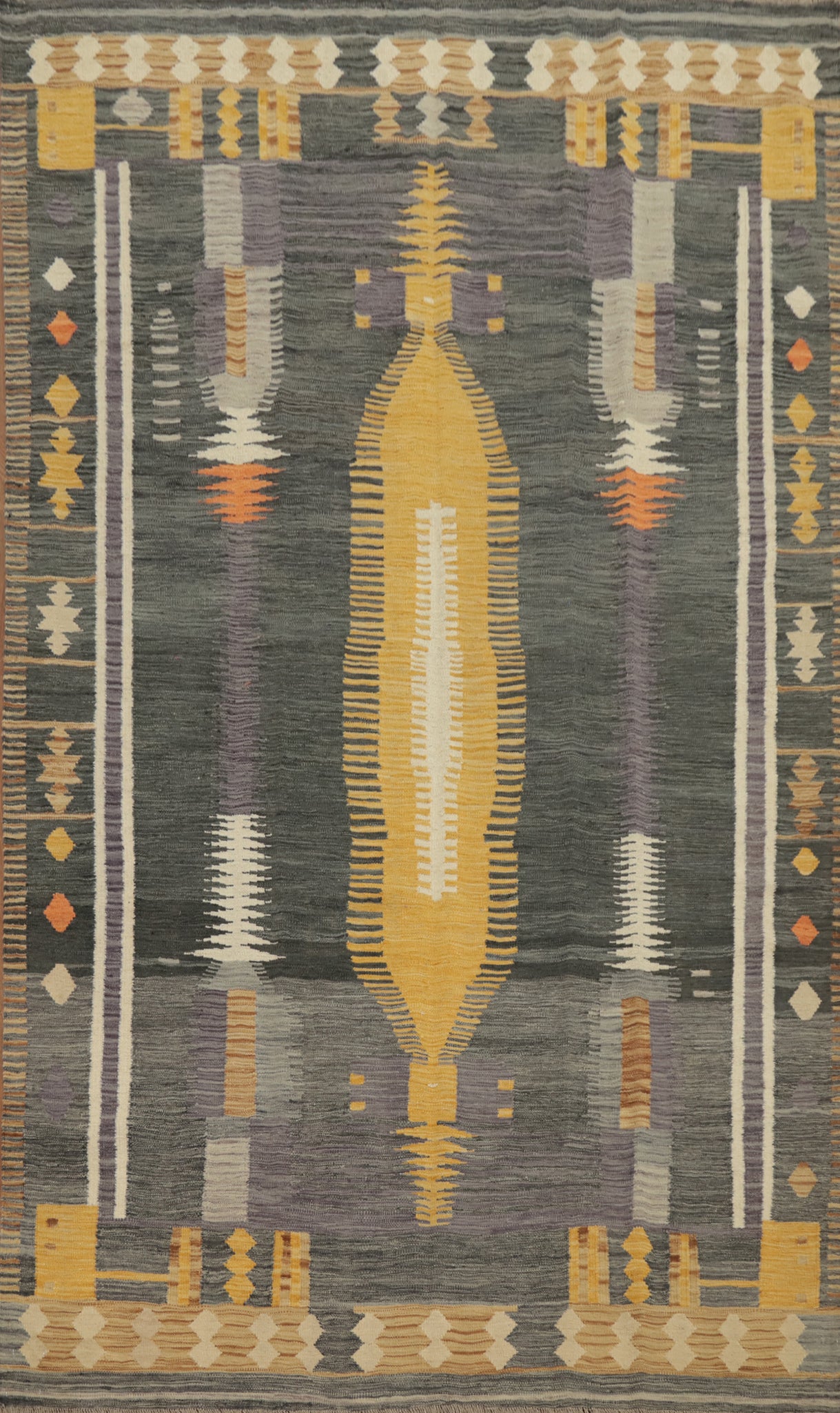 Tribal Wool Kilim Handwoven Area Rug 6x9
