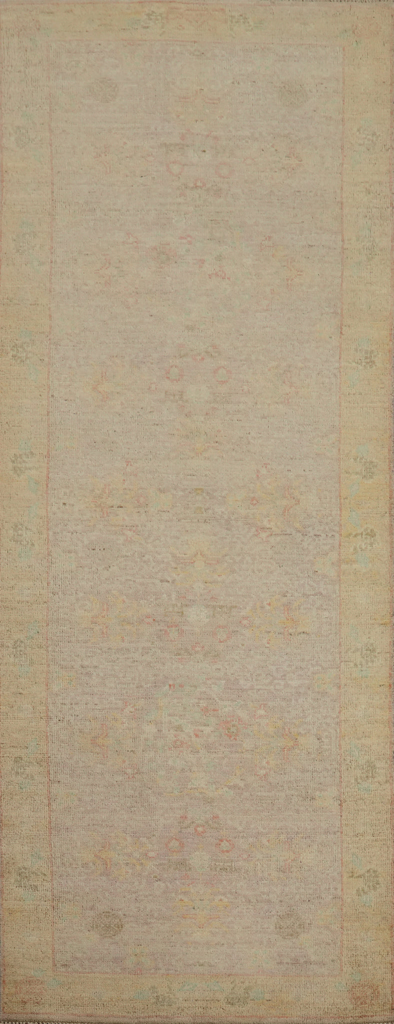 Vegetable Dye Ziegler Handmade Runner Rug 3x8