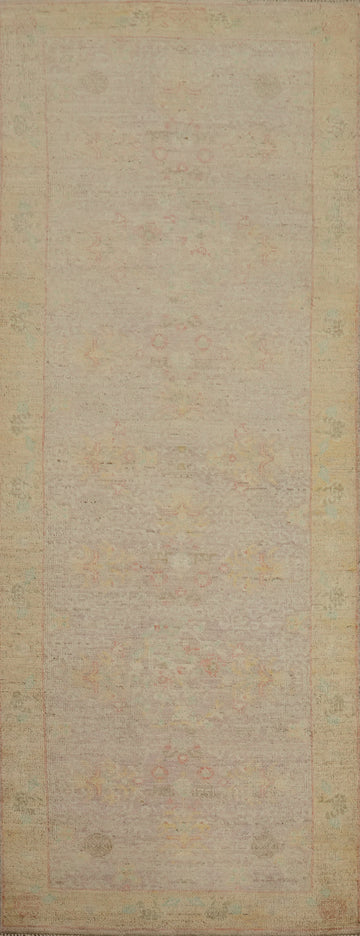 Vegetable Dye Ziegler Handmade Runner Rug 3x8