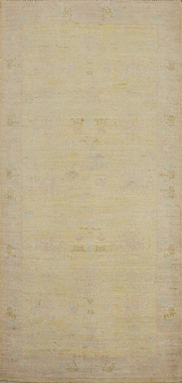 Muted Tone Wool Ziegler Vegetable Dye Rug 3x6