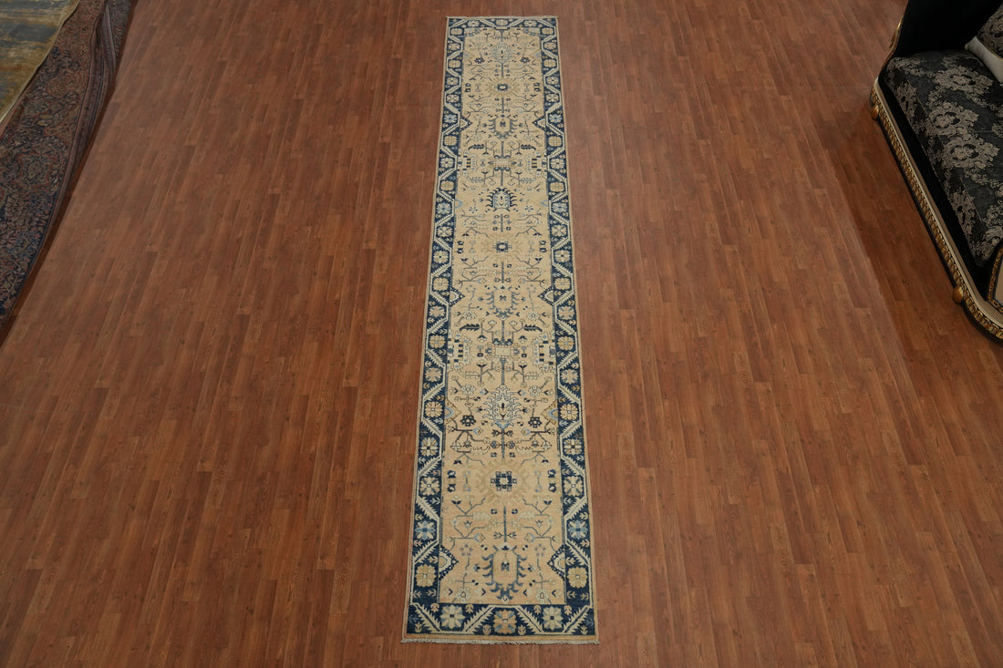 Vegetable Dye Ziegler Oriental Runner Rug 3x16