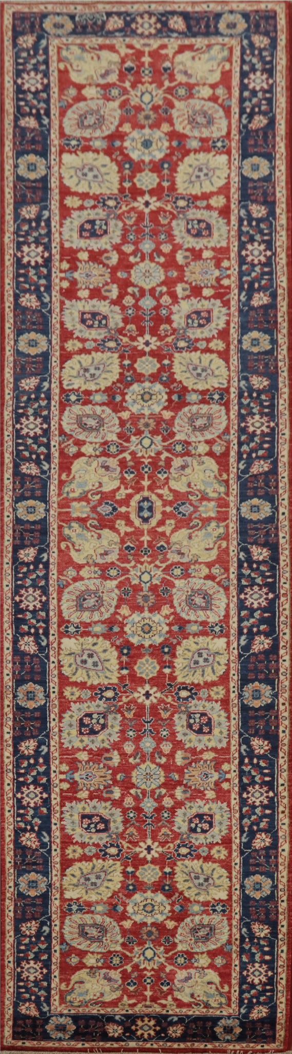 Timeless Hallway Decor Ziegler Elegant Red Runner Rug 3x12