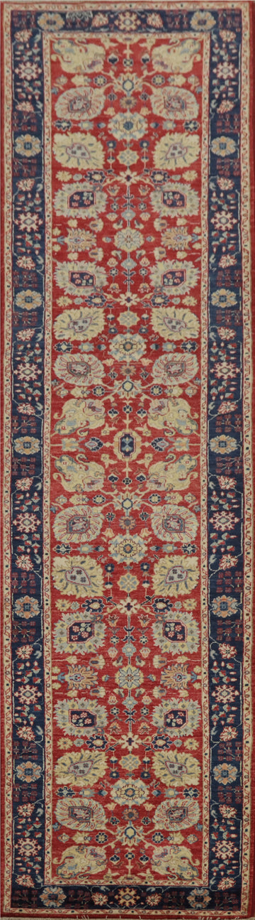 Timeless Hallway Decor Ziegler Elegant Red Runner Rug 3x12