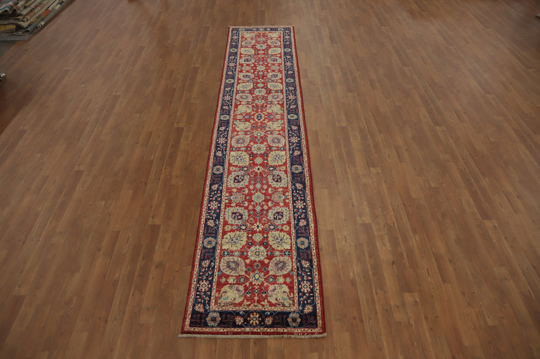 Timeless Hallway Decor Ziegler Elegant Red Runner Rug 3x12