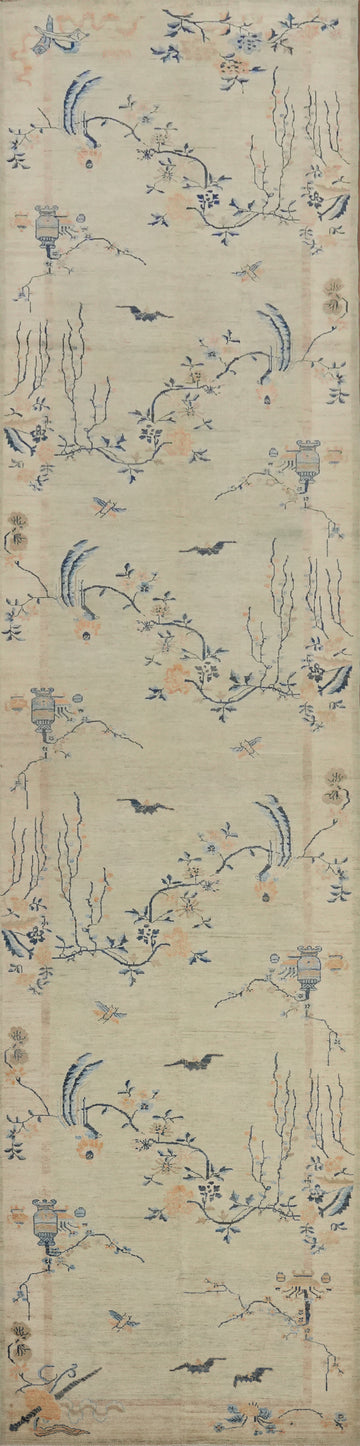 Traditional Runner Rug 5x24 Featuring Classic Botanical Patterns
