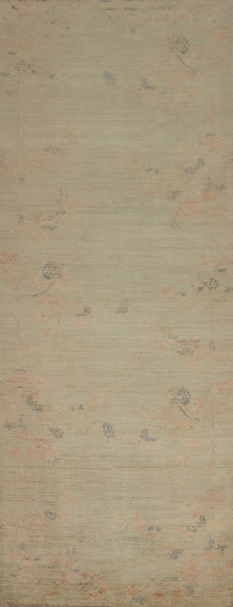 Graceful Neutral Rug 3x10 Minimalist Floral Accents for Homes