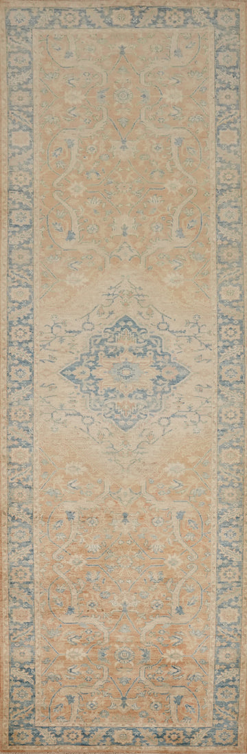 Timeless Beauty: Pastel Tones and Floral Medallion Runner 3x12
