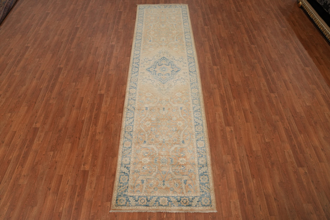 Timeless Beauty: Pastel Tones and Floral Medallion Runner 3x12