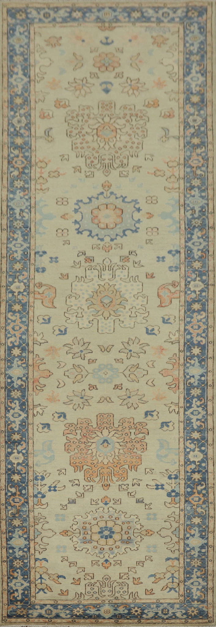 Handmade Ziegler Vegetable Dye Runner Rug 3x12