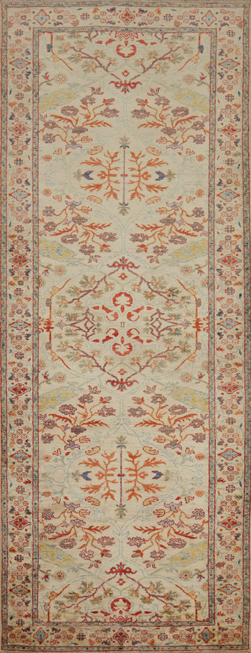 Handmade Ziegler Vegetable Dye Runner Rug 3x10