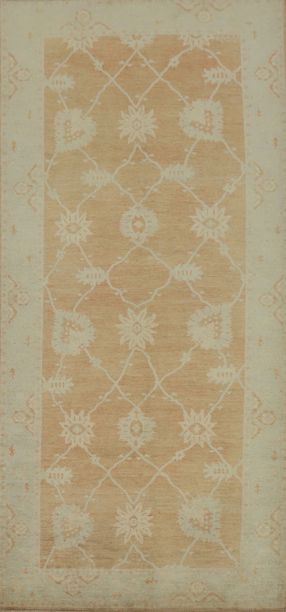 Handmade Oushak Vegetable Dye Area Rug 5x12
