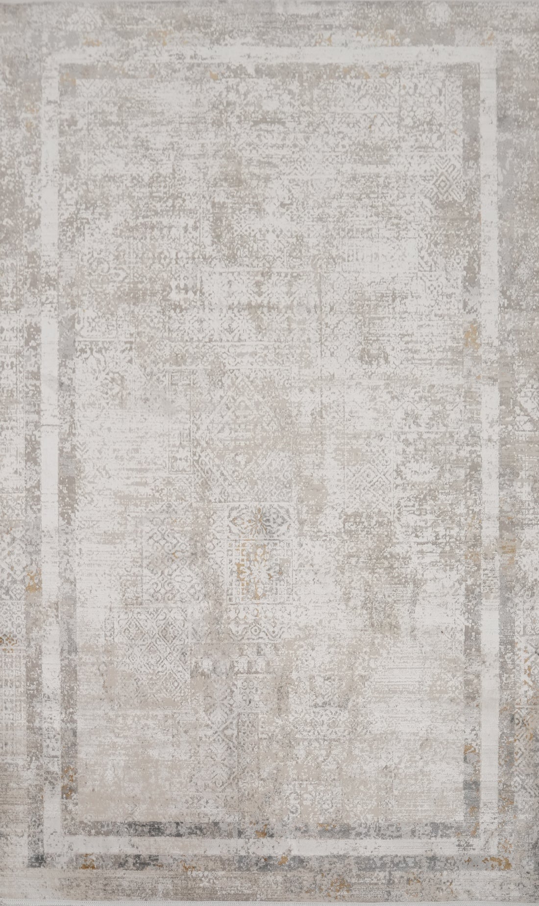 Timeless Floor Covering with Intricate Textures and Soft Hues Rug 5x7