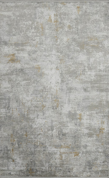 Contemporary Elegance Urban Gray Ivory Designer Rug 5x7