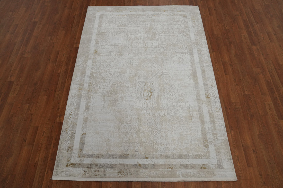 Sophisticated Faded Design Area Rug 5x7