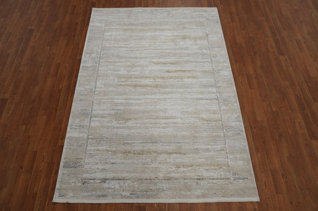 Neutral Tones Modern Area Rug 5x7 for Contemporary Decor