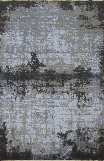 Modern Abstract Rugs with Industrial Chic Aesthetic