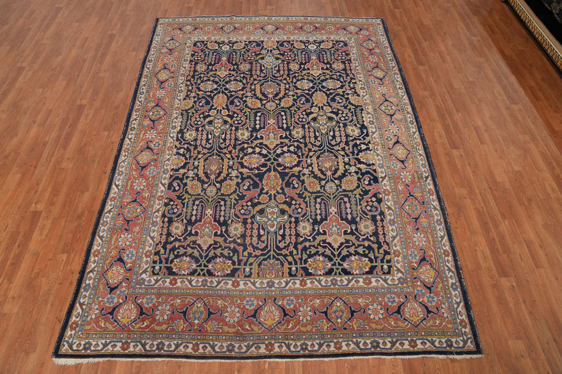 Vegetable Dye Tabriz Persian Area Rug 7x11