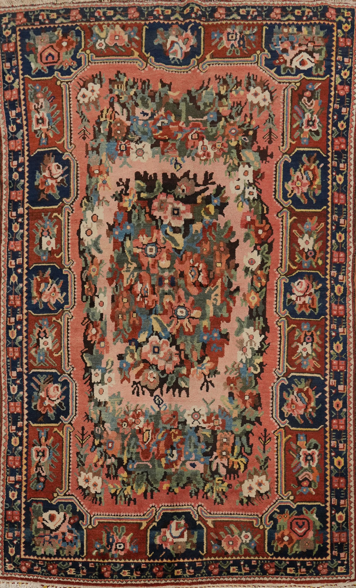 Vegetable Dye Bakhtiari Persian Area Rug 5x8