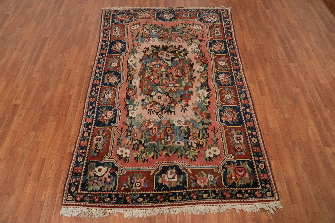 Vegetable Dye Bakhtiari Persian Area Rug 5x8