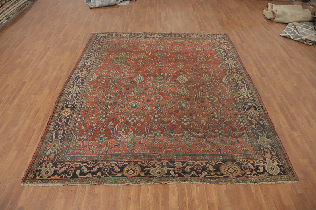 Pre-1900 Vegetable Dye Sultanabad Persian Area Rug 8x10