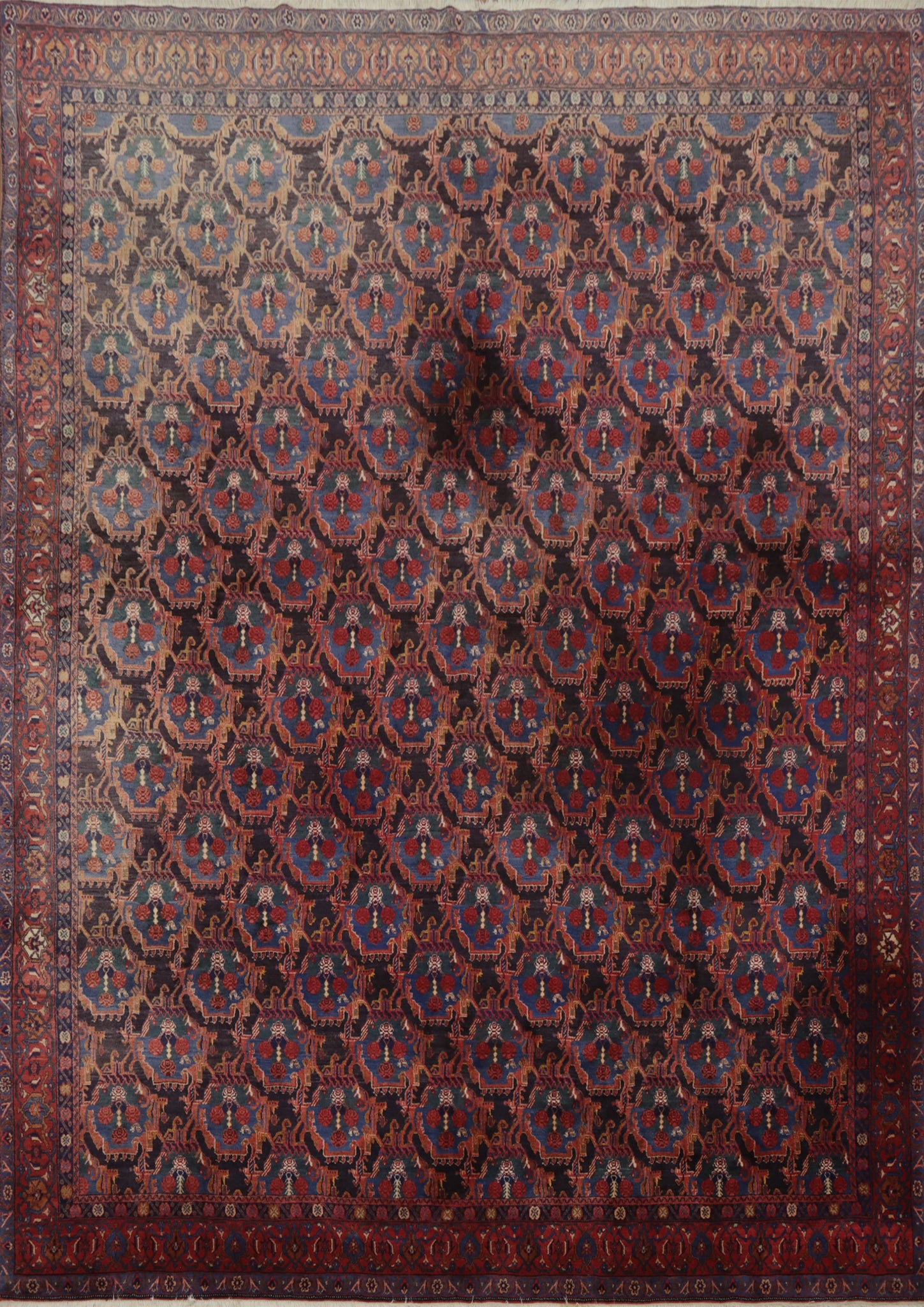 Vegetable Dye Bidjar Persian Area Rug 10x13