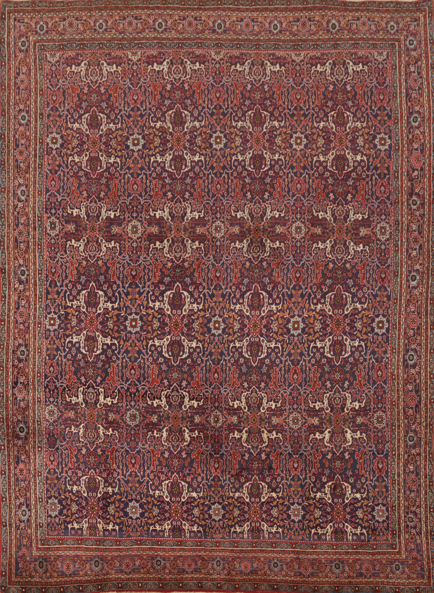 Vegetable Dye Bidjar Persian Area Rug 10x13