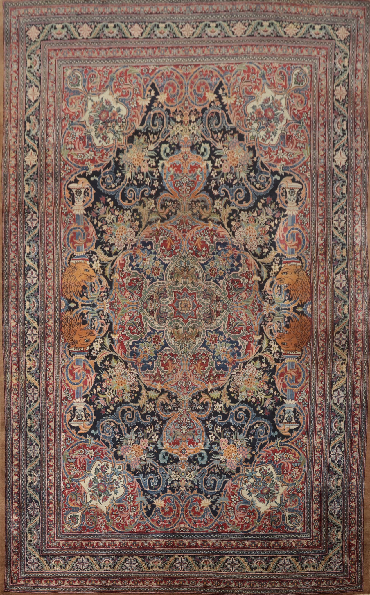 Vegetable Dye Kashmar Persian Large Rug 10x16