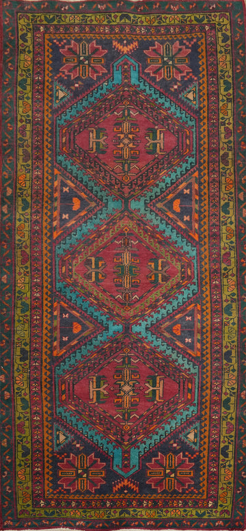 Handmade Wool Geometric Tabriz Persian Rug 4x8