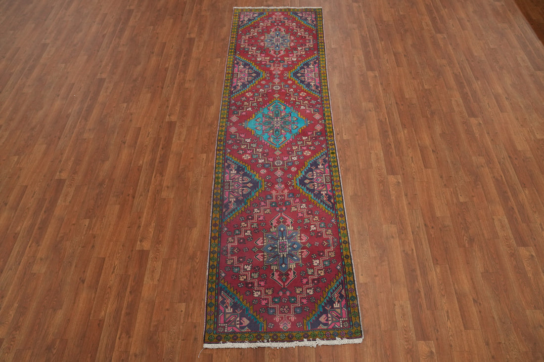 Handmade Wool Tabriz Persian Runner Rug 3x10