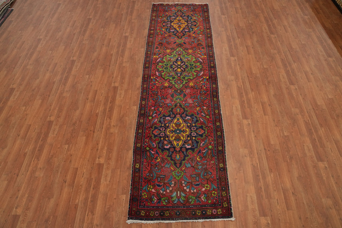 Handmade Wool Tabriz Persian Runner Rug 3x11