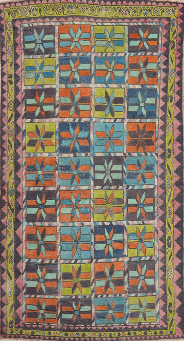Geometric Tabriz Persian Area Rug 5x9