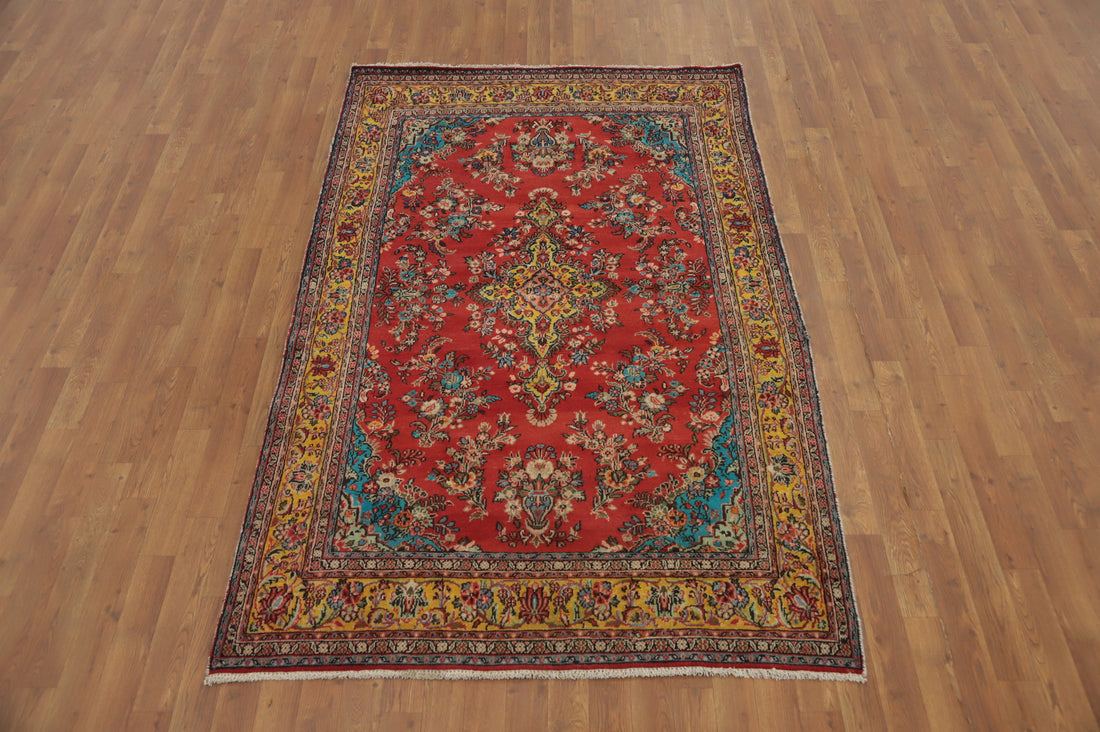 Traditional Hamedan Persian Rug 5x7