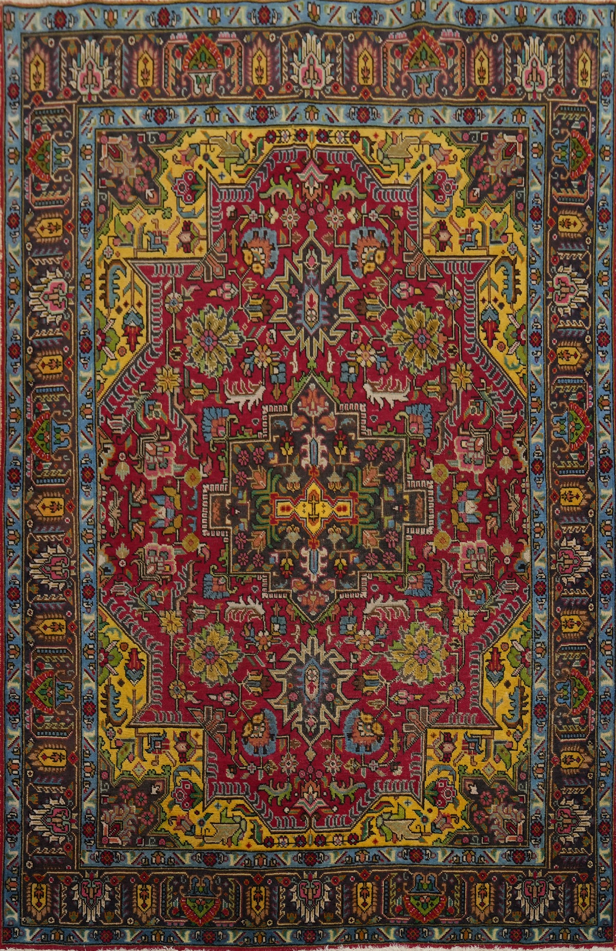 Traditional Wool Tabriz Persian Rug 5x7