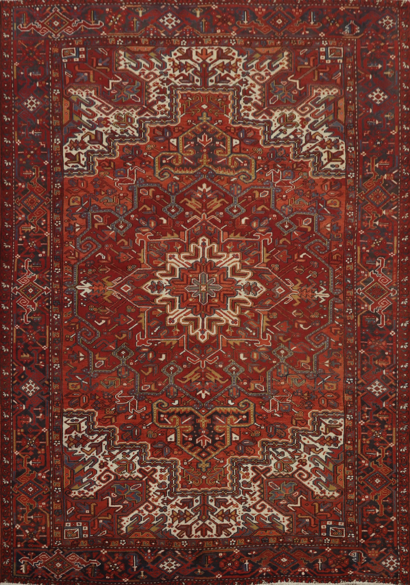 Geometric Heriz Persian Area Rug 8x10