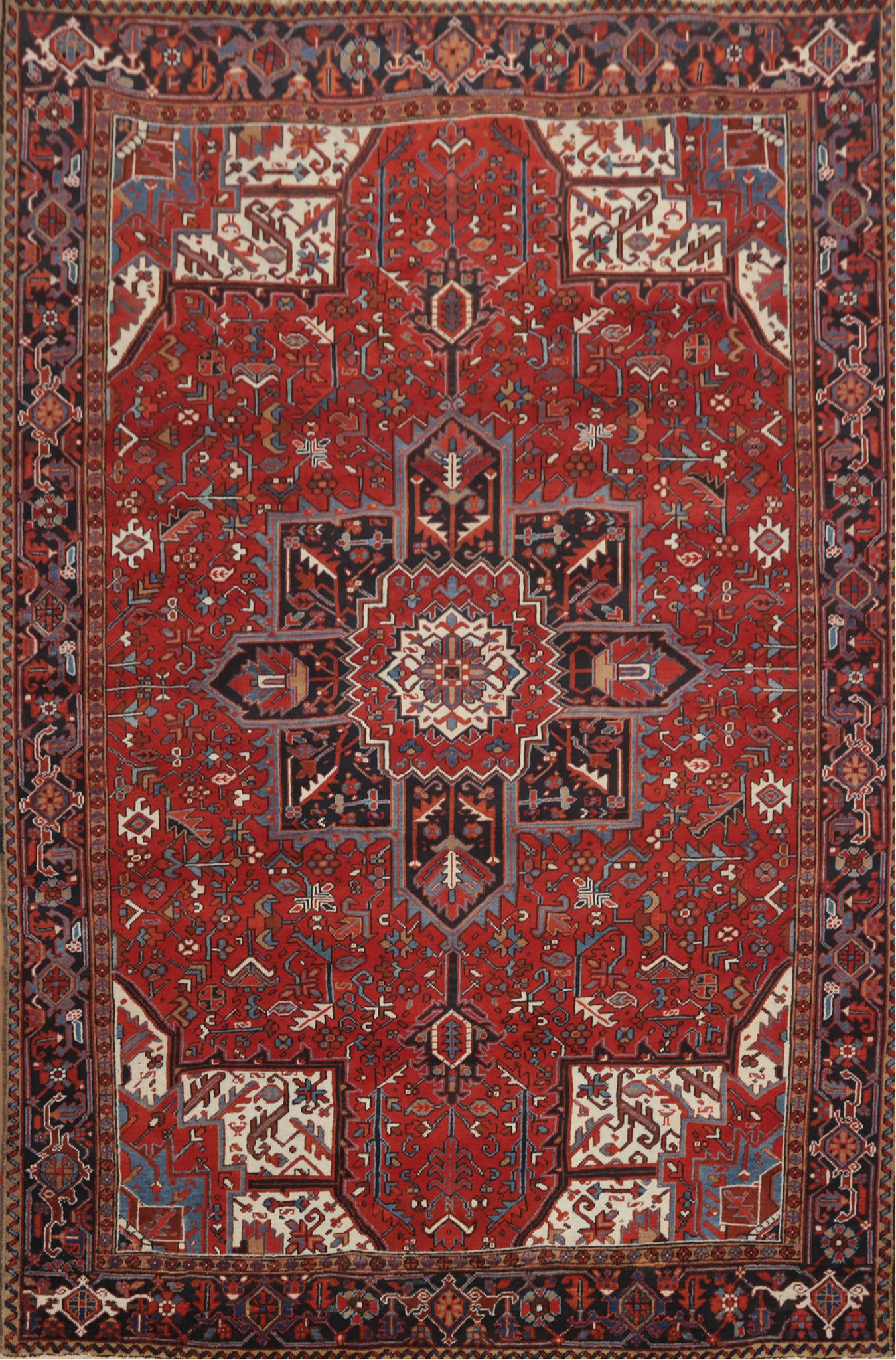 Vegetable Dye Heriz Persian Area Rug 8x11