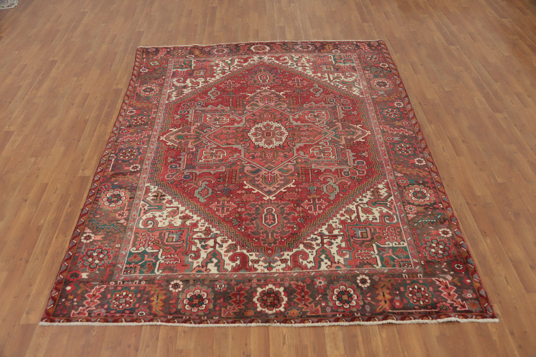 Vegetable Dye Heriz Persian Area Rug 7x9