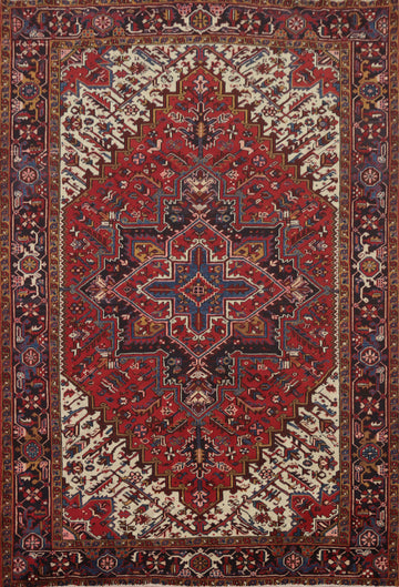 Vegetable Dye Heriz Persian Area Rug 7x9